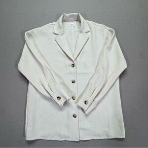 Wilfred by Aritzia White Button Up Shirt Jacket Women’s XS Relaxed Top